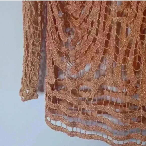 Urban mango Chic Orange Crochet Top - Picture 6 of 8